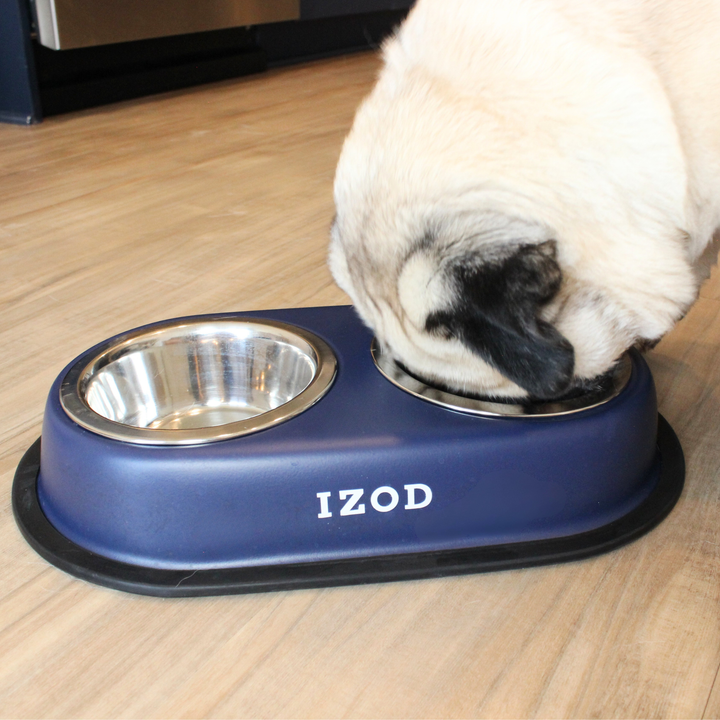 IZOD Pet - Stainless Steel Double Feeder Bowl
