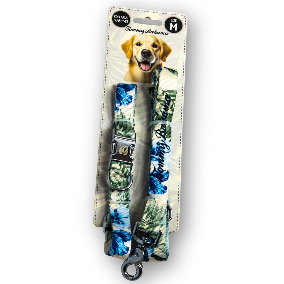 Tommy Bahama Pet - Collar &amp; Leash Set
