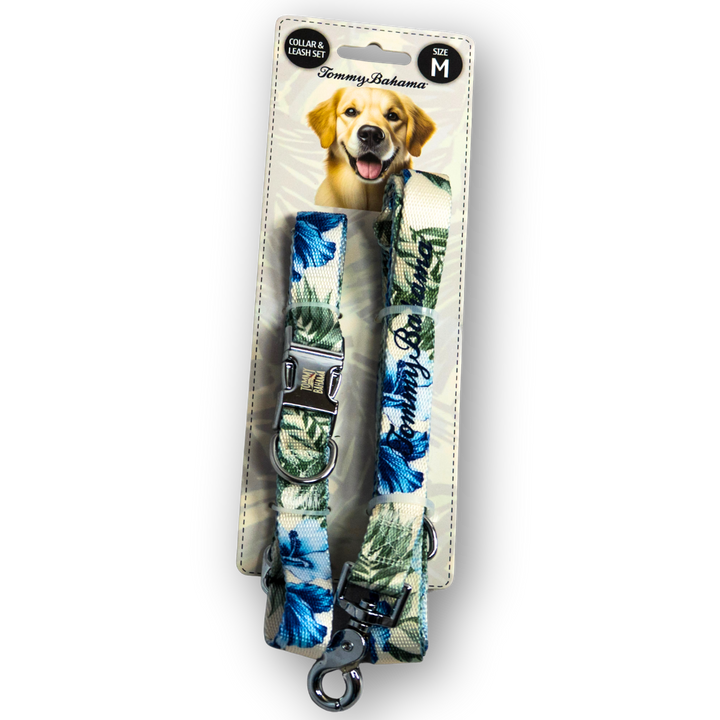 Tommy Bahama Pet - Collar &amp; Leash Set