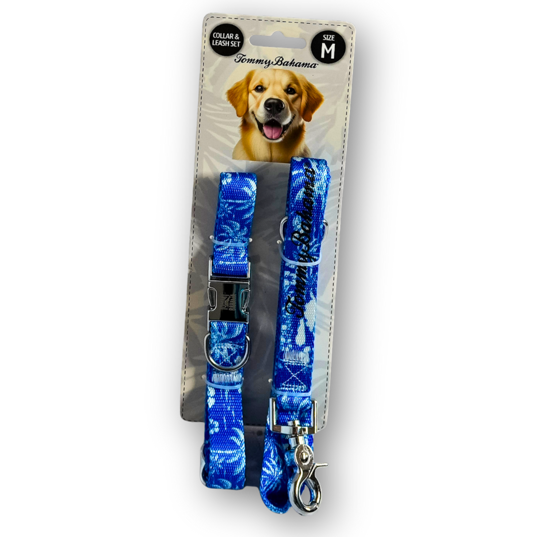 Tommy Bahama Pet - Collar &amp; Leash Set