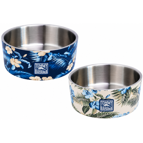Tommy Bahama Pet - Double Insulated Stainless Steel Bowls