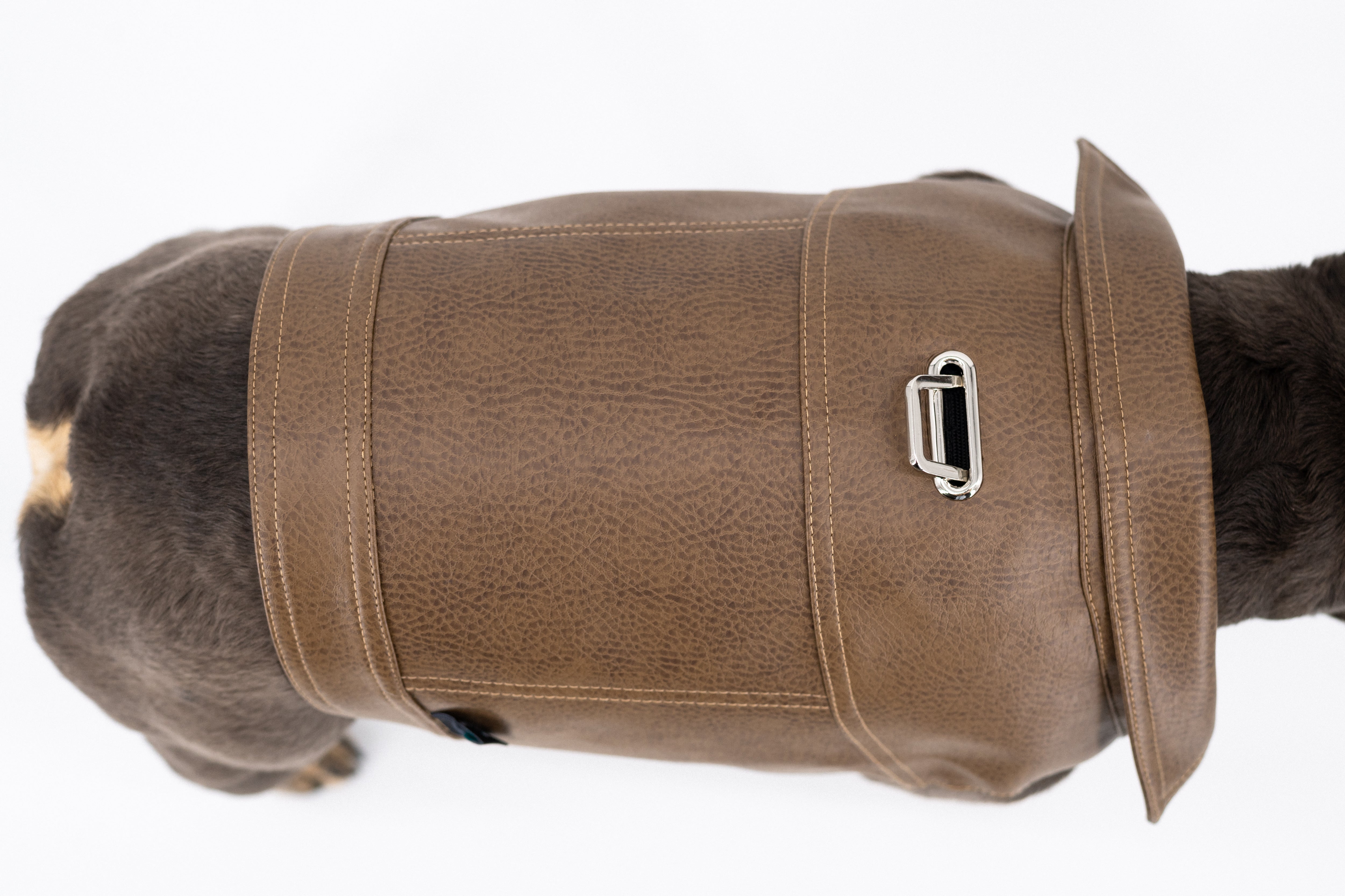 Dog Vegan Leather Jacket (K9 Harness Required)