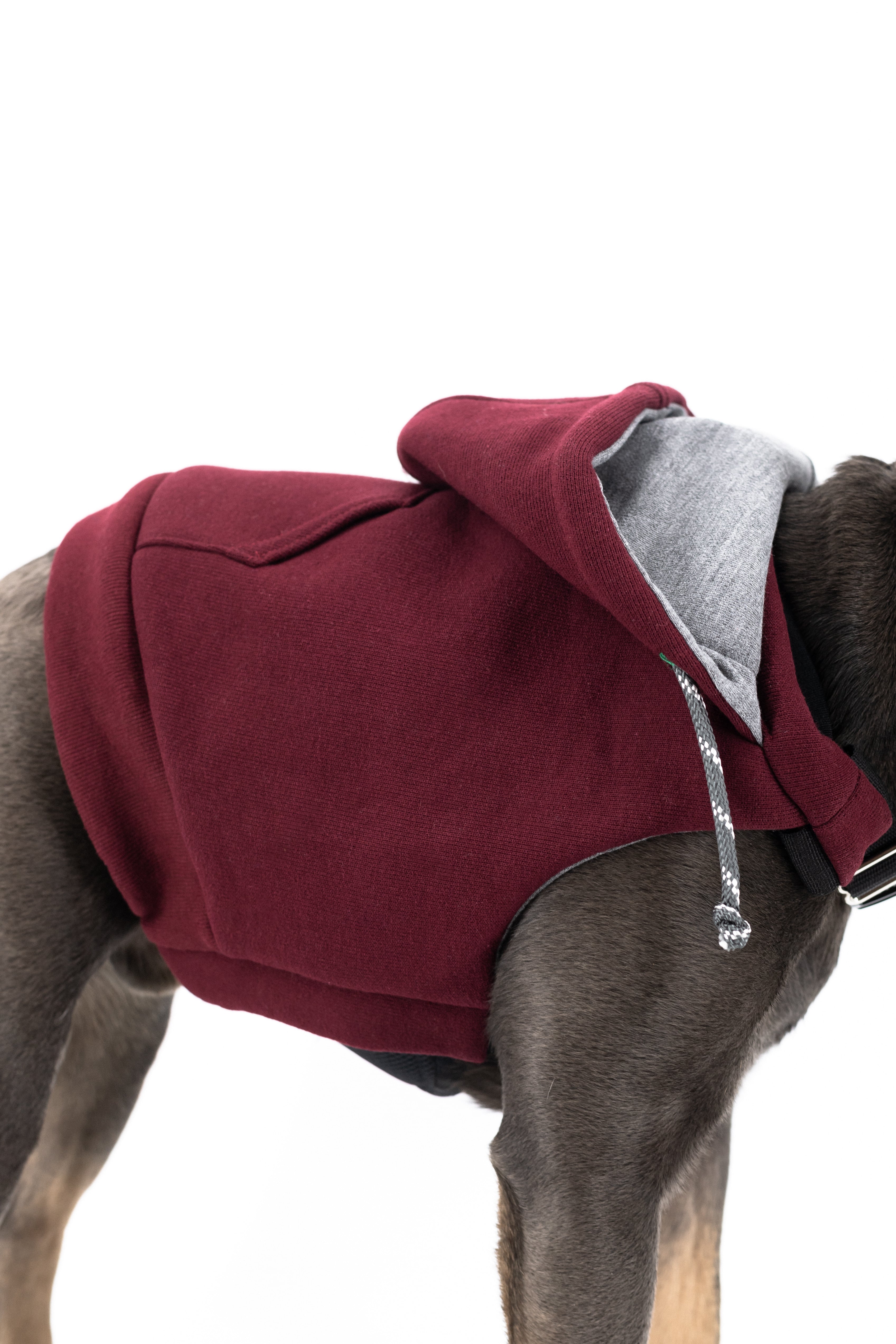 Dog Hooded Sweatshirt (K9 Harness Required)